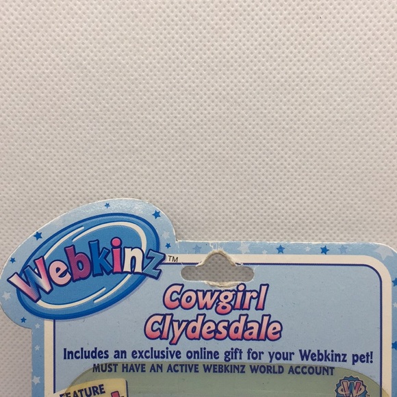 Webkinz Cowgirl Clydesdale Horse Figurine Ganz Toy Feature Code Series 2 New - Picture 2 of 8
